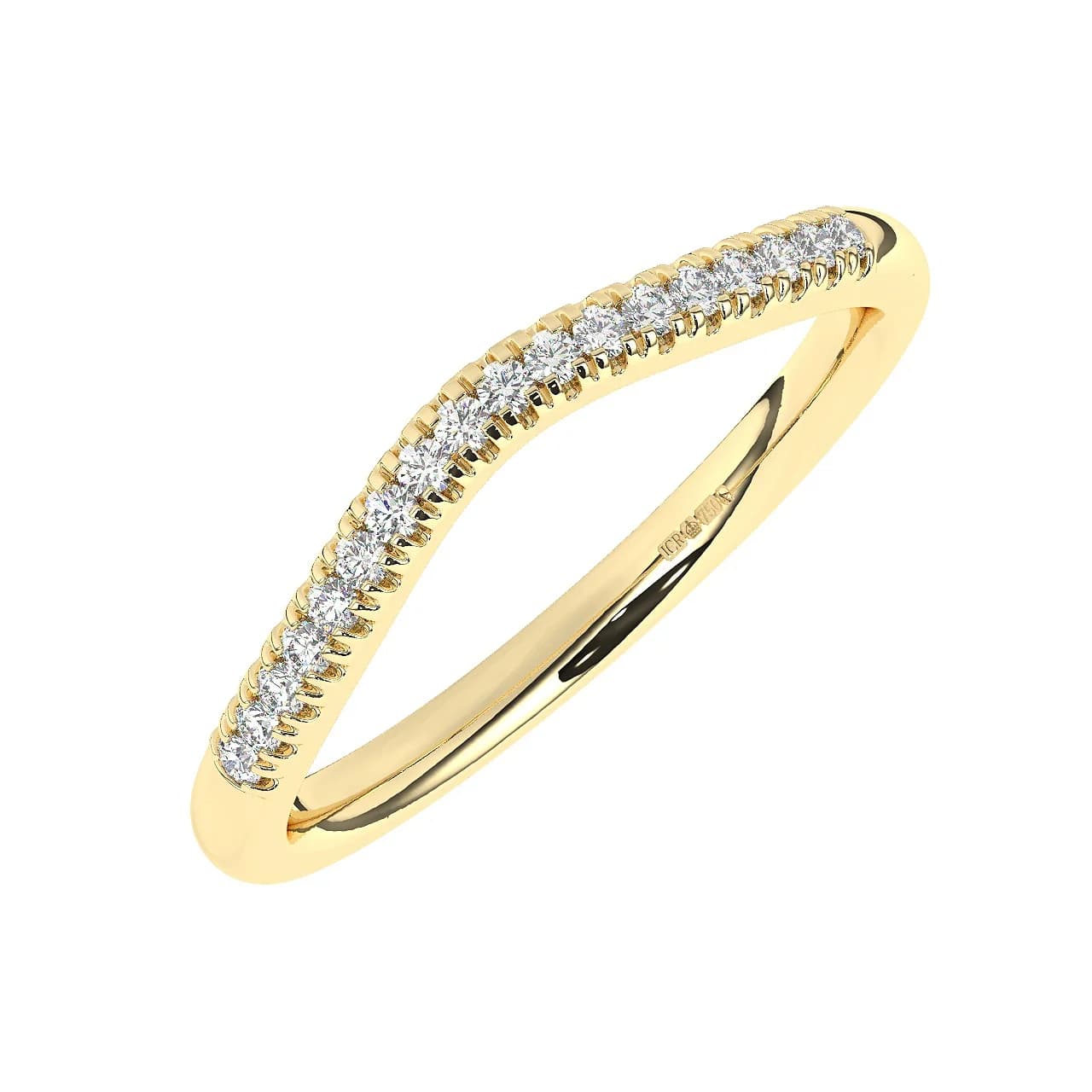 Natural Half Eternity in Yellow Gold