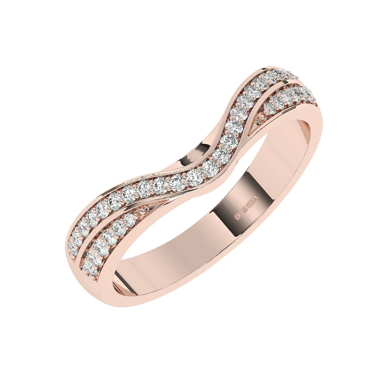 Natural Half Eternity in Rose Gold
