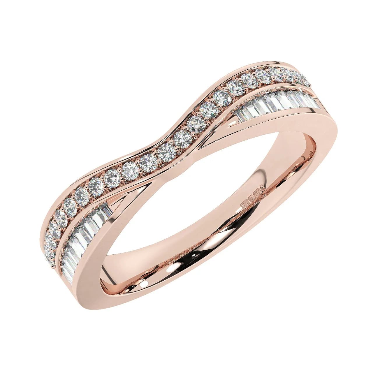 Natural Half Eternity in Rose Gold
