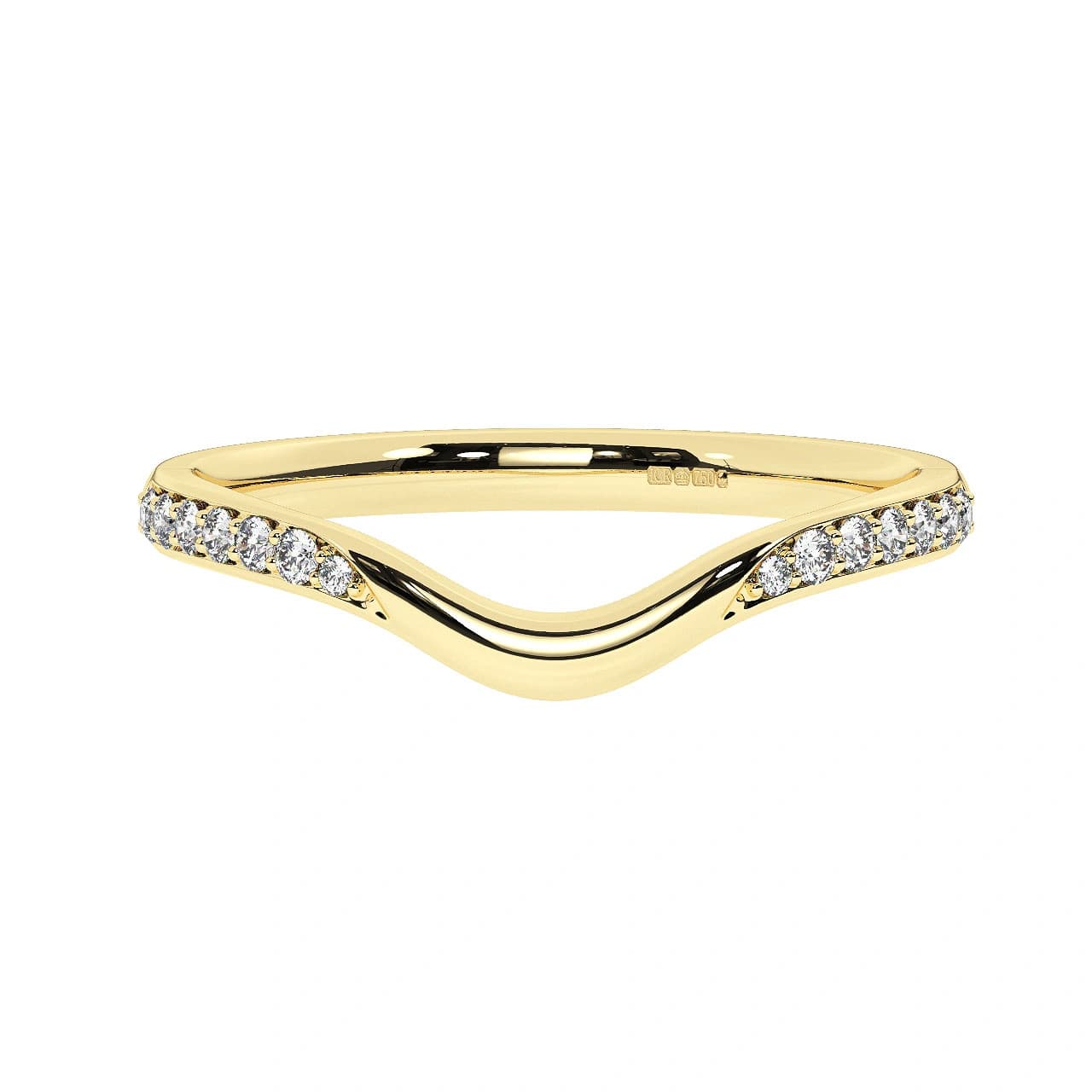 Natural Half Eternity in Yellow Gold