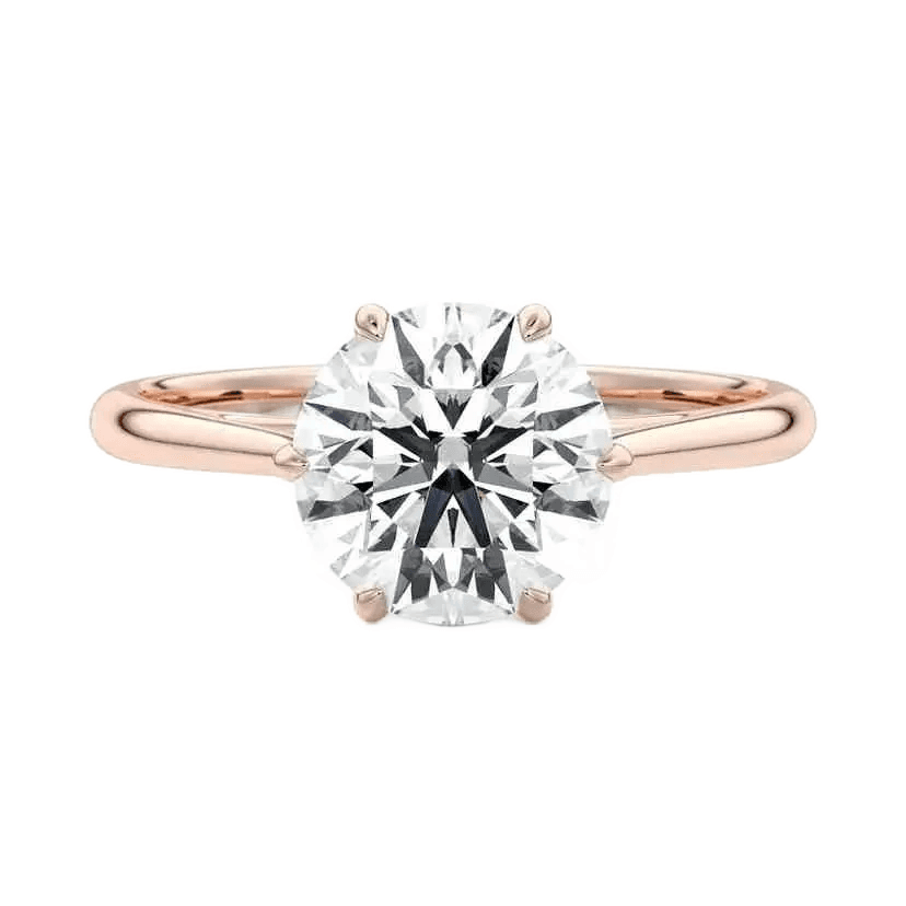 Lab Grown Engagement Ring in Rose Gold